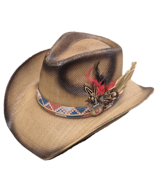 Straw Western Feather Straw Western Feather