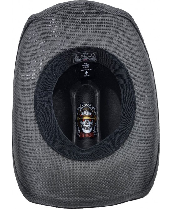 Straw Western Hat Longhorn Hat Band Black