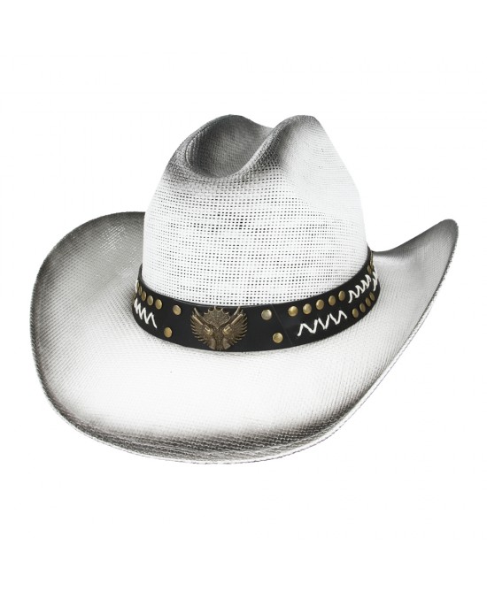Summer Cowboy Hat With Revolver Hatband
