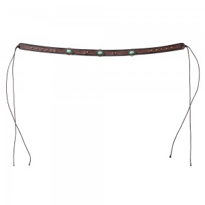 Stars & Stripes - Hat Band - HB-45 - Turquoise Stones 