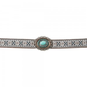 Stars & Stripes - Hat Band - Aztec Turquoise