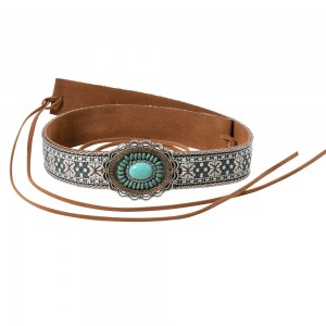 Stars & Stripes - Hat Band - Aztec Turquoise