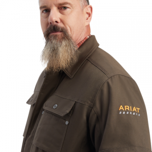 Ariat - Rebar DuraCanvas Sherpa-Lined Coat Brown Ariat - Rebar DuraCanvas Sherpa-Lined Coat Brown