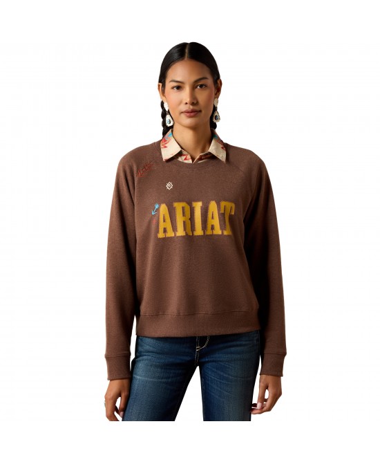 Ariat - Essential Crew Sweatshirt Brown Ariat - Essential Crew Sweatshirt Brown