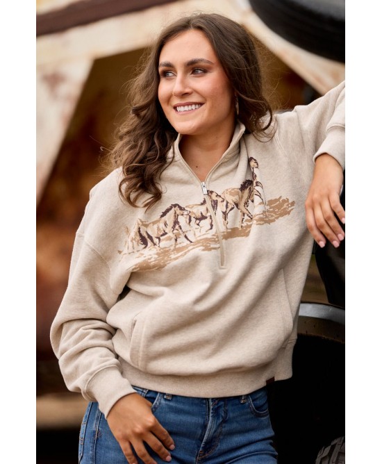 Ariat - Running Wild 1/2 Zip Sweatshirt Ariat - Running Wild 1/2 Zip Sweatshirt