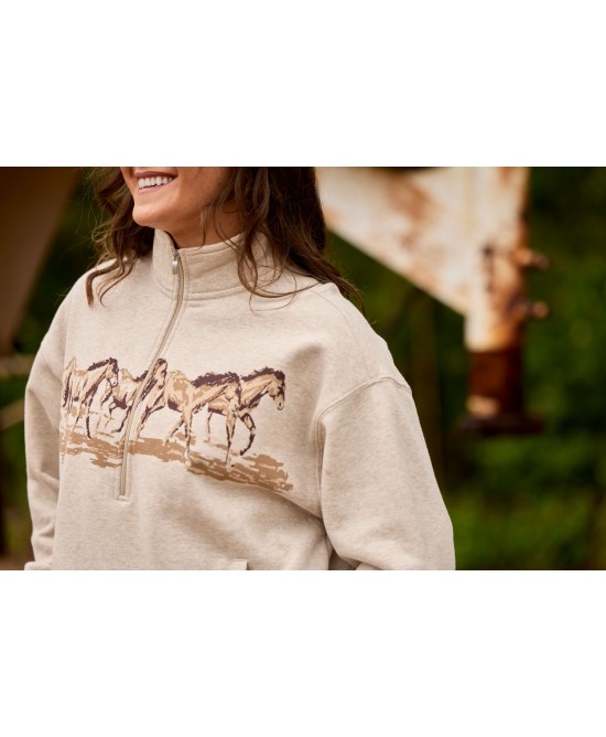 Ariat - Running Wild 1/2 Zip Sweatshirt Ariat - Running Wild 1/2 Zip Sweatshirt