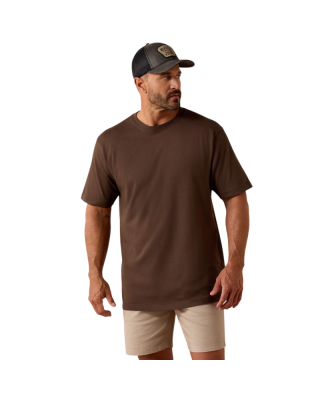 Ariat - Rebar Cotton Strong Brown Standard T-Shirt