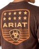 Ariat - Stripe Patriotic Badge T-Shirt Brown