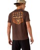 Ariat - Stripe Patriotic Badge T-Shirt Brown