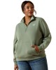 Ariat - Logo 1/2 Zip Sweatshirt Green