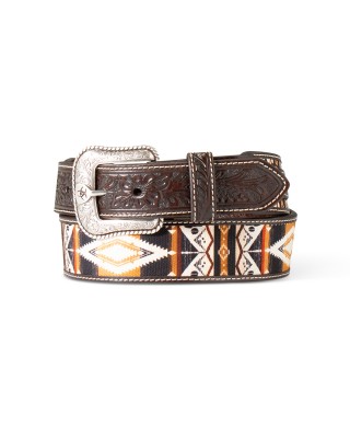 Leather Belt - Ariat Floral Inlay Belt