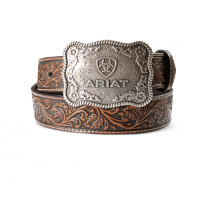 Leather Belt - Ariat Leather Cow Buckle Leather Belt - Ariat Leather Cow Buckle