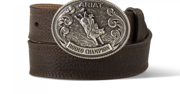 Leather Belt - Ariat Rodeo Champ Buckle Belt - Children's