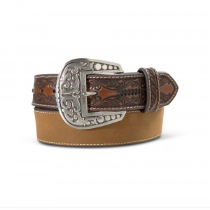 Leather Belt - Ariat Distressed Brown