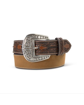 Leather Belt - Ariat Distressed Brown