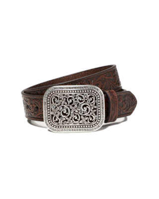 Leather Belt - Ariat Rhinestone Filigree