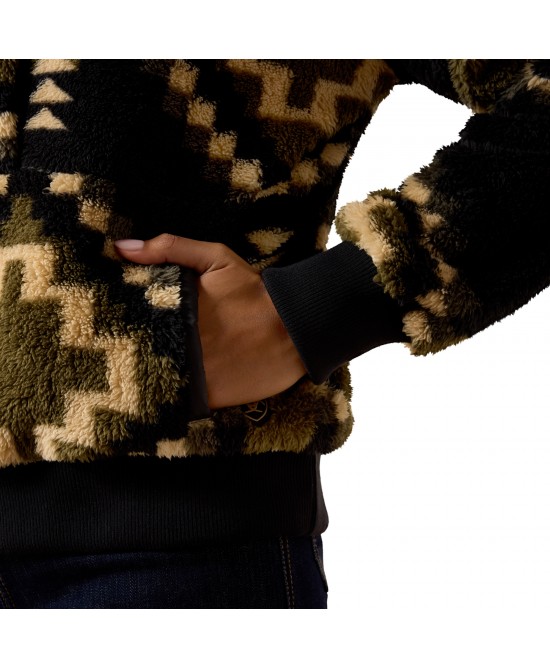 Ariat - Berber Sweatshirt Black Aztec Jumper Ariat - Berber Sweatshirt Black Aztec Jumper