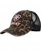 Trucker Hat -  Embossed Logo Cheetah Print