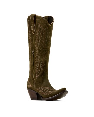 Ariat - Casanova Suede Green X Toe Western Boot