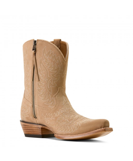 Ariat - Cate X Toe Taupe Suede Western Boot Ariat - Cate X Toe Taupe Suede Western Boot