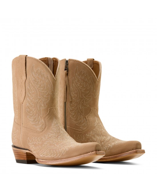 Ariat - Cate X Toe Taupe Suede Western Boot Ariat - Cate X Toe Taupe Suede Western Boot