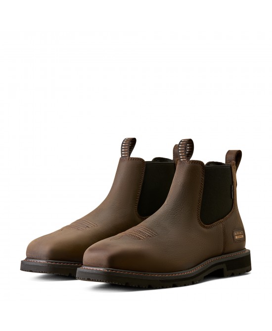 Ariat - GroundRancher Chelsea Wide Square Toe Steel Toe Work Boot