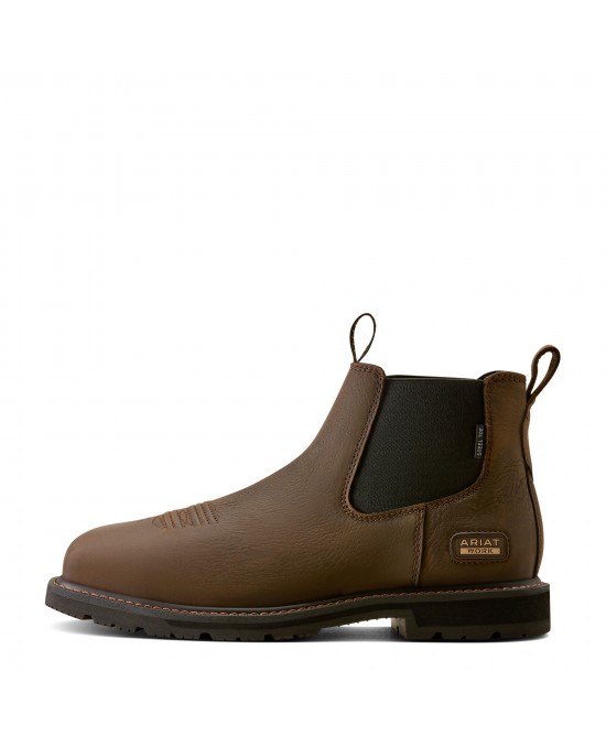 Ariat - GroundRancher Chelsea Wide Square Toe Steel Toe Work Boot