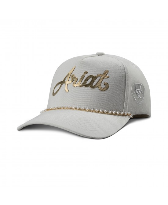 Trucker Hat - Ariat Script With Pearl Rope Brim Cap Trucker Hat - Ariat Script With Pearl Rope Brim Cap