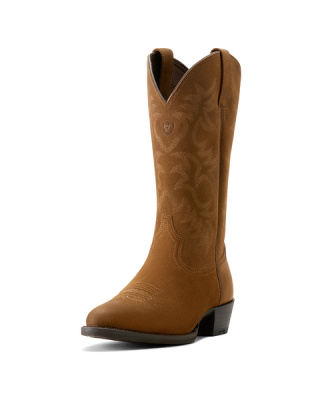 Ariat - Men's Heritage R Toe Western Boot Suede