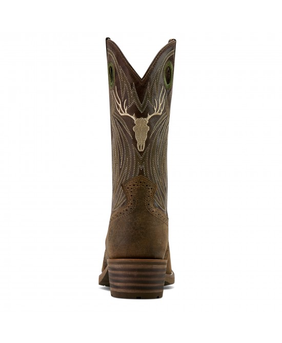 Ariat -  Hybrid Roughstock Antler Cowboy Boot