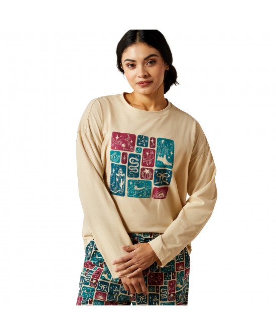 Ariat - Dreams Pyjama Set - Red and Blue