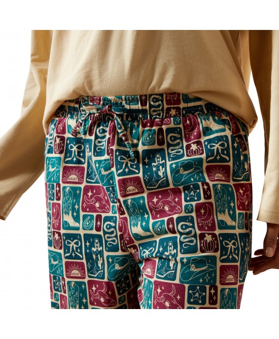 Ariat - Dreams Pyjama Set - Red and Blue