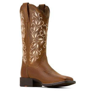 Ariat - Round Up Holly Wide Square Toe Western Boot Ariat - Round Up Holly Wide Square Toe Western Boot