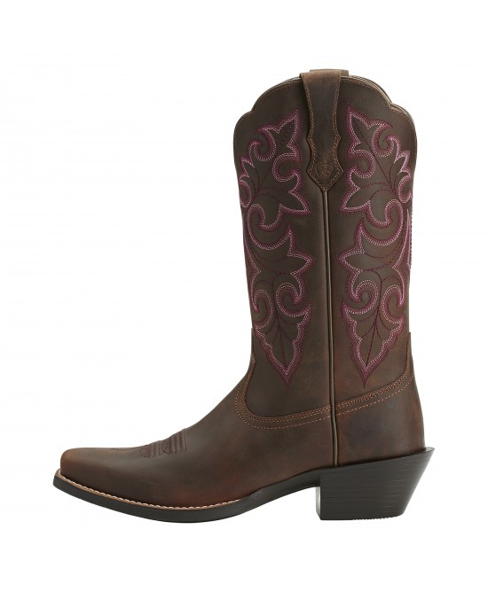 Ariat - Round Up Square Toe - Powder Brown 