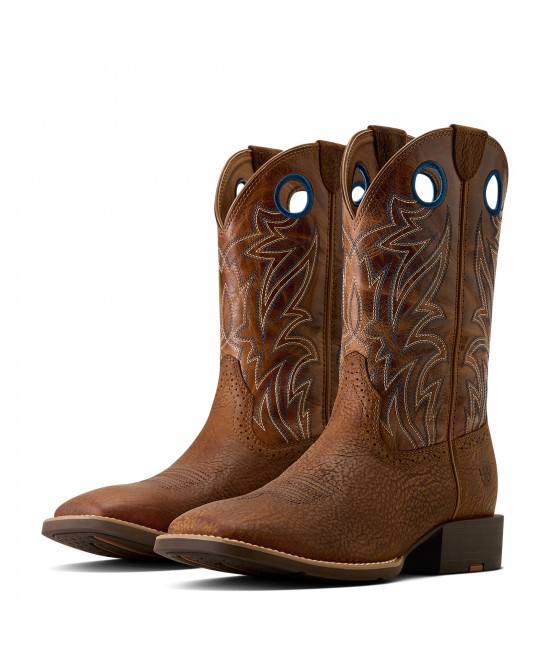 Ariat - Sport Sidebet Wide Square Toe Cowboy Boot
