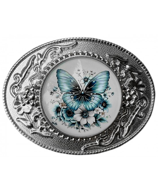 Belt Buckle - Butterfly Blue Belt Buckle - Butterfly Blue
