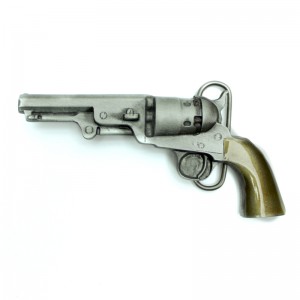 Belt Buckle - Gun revolver