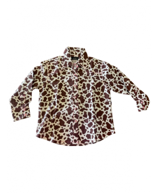 CC - Cow Print Toddler Girl Shirt