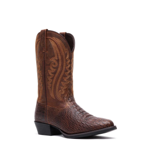 Durango - Men's Shyloh Brown Western Boots - Cigar Croco / Trail Brown