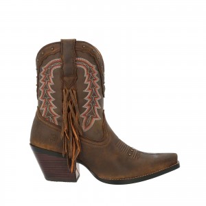 Durango - Crush™ Women's Roasted Pecan Bootie Western Boot Durango - Crush™ Women's Roasted Pecan Bootie Western Boot