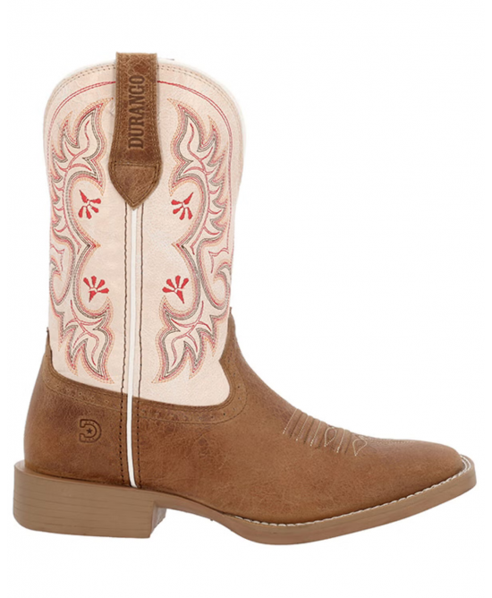 Durango - Ladies Westward™ Embroidered Brown & Cream Western Boot Durango - Ladies Westward™ Embroidered Brown & Cream Western Boot