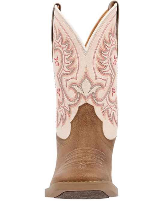 Durango - Ladies Westward™ Embroidered Brown & Cream Western Boot Durango - Ladies Westward™ Embroidered Brown & Cream Western Boot