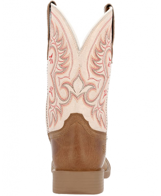 Durango - Ladies Westward™ Embroidered Brown & Cream Western Boot Durango - Ladies Westward™ Embroidered Brown & Cream Western Boot