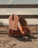 Durango - Ladies Westward™ Embroidered Brown & Cream Western Boot Durango - Ladies Westward™ Embroidered Brown & Cream Western Boot