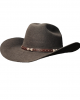 Wool Felt Western Brown Hat - Cognac Hatband