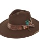 Rocker Fedora Hat Brown Rocker Fedora Hat Brown