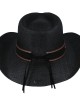 Straw Western Hat Black with Red Hatband Straw Western Hat Black with Red Hatband