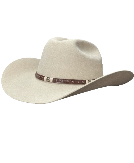 Wool Felt Western Sand Hat - Cognac Hatband