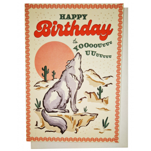 Birthday Card - Wolf