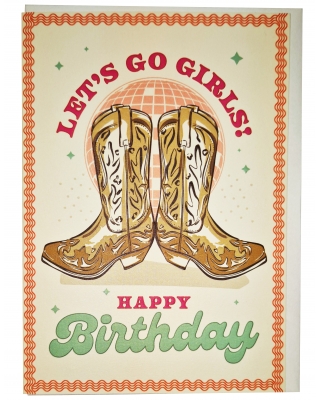 Birthday Card - Boots